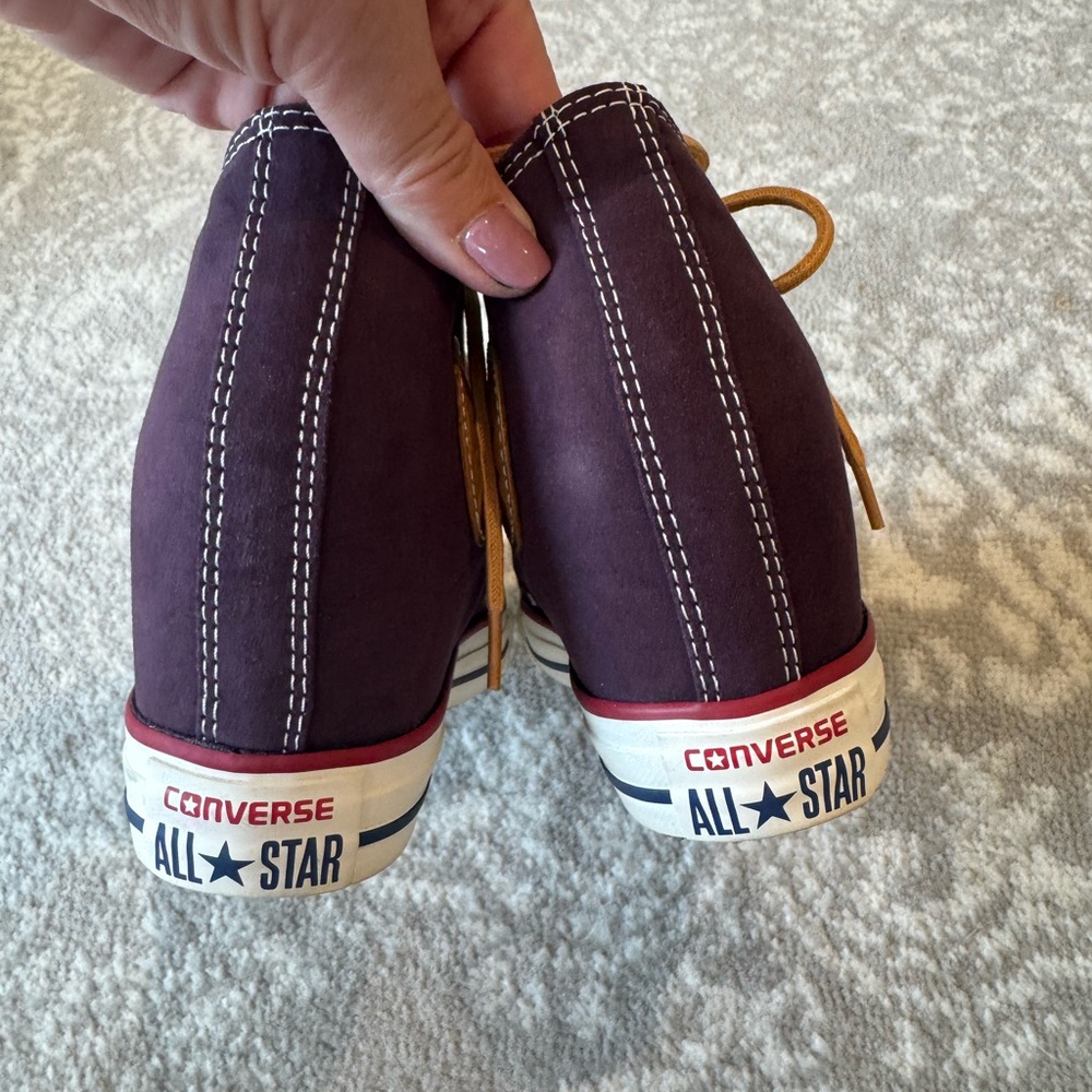 Converse Chuck Taylor Lux Purple Suede Hidden Wedge 551618C Women's US Size 7 - Picture 5 of 8
